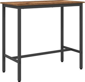 vidaXL asztal Öreg fa 100 x 50 x 90,5 cm Műszaki fa és acél