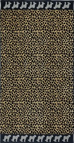 AFRIKA Strandtörölköző barna leopárd 165x90cm