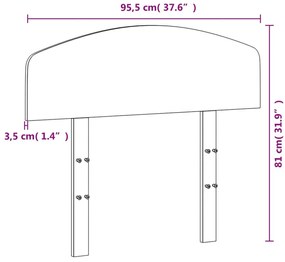 fehér tömör fenyőfa fejtámla 90 cm