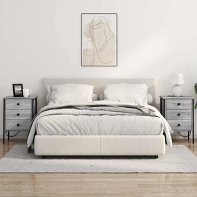 Éjjeli Szekrények 2 pcs Szürke sonoma 42 x 41 x 61 cm Faanyag