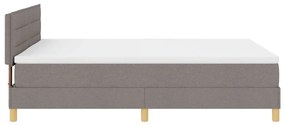 vidaXL Box Spring Ágy Matrac Rózsaszín 160x200 cm Szövet