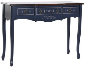 Vintage kék konzolasztal Cafe 1892