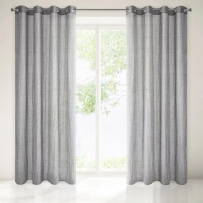 Kész drapéria karikákon 140x250cm Szürke