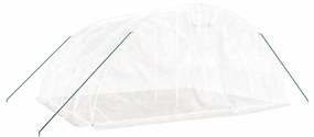 fehér acélvázas melegház 20 m² 5 x 4 x 2,3 m
