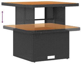 Kerti Kanapé Szett 12 pcs Fekete és krémszínű 80 x 80 x 71 cm