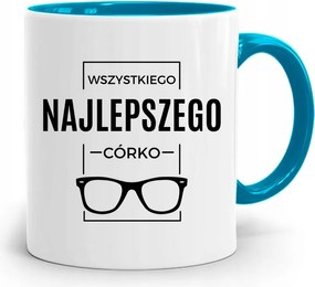 Kék Bögre A Boldog Születésnapot Lányának, fényképes nyomattal