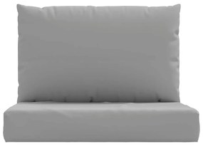2 db szürke szövet raklapkanapé-párna
