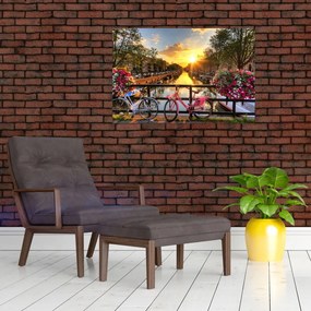 Kép - Napkelte Amszterdamban (90x60 cm)