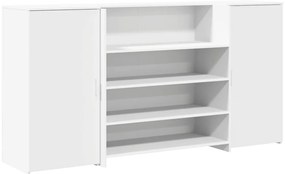 vidaXL recepciós pult fehér 200x50x103,5 cm szerelt fa