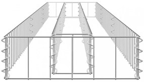 horganyzott acél gabion magaságyás 270 x 30 x 10 cm