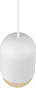 Fehér fém függőlámpa ø 11 cm Nara – Reality