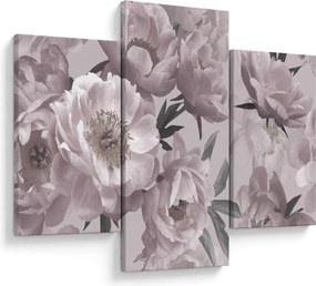 Kép - Vintage bazsarózsa virágok (90x60 cm)