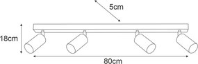 KAJA K-5823 MATI Bézs Színű Mennyezeti Lámpa 4xGU10 10W IP20