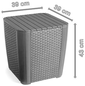 Corfu duo kerti bútor garnitúra luzon asztallal