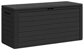 vidaXL antracitszürke kerti tárolóláda 116 x 44 x 55 cm
