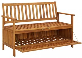 tömör akácfa kerti tárolópad 120 cm