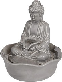BALANCE kerámia asztali szökőkút Buddha, szürke