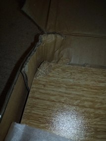 AKCIÓ Fehér étkezőasztal RAMOD 100x60 cm, tölgy dekor, II. osztály