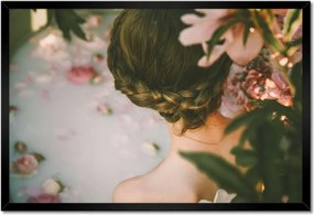 Poszterek keretben 60x40 Tejfürdő Virágok