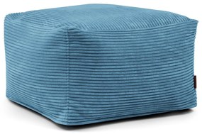 Kék kordbársony babzsákfotel Softbox MooG – SLOWDOWN