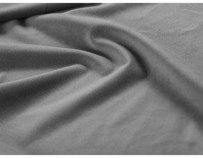 Világosszürke bársony moduláris sarokkanapé Lupine – Micadoni