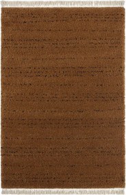 Shaggy szőnyeg nappaliba 200x290,vastag puha,barna mintás, rojtokkal