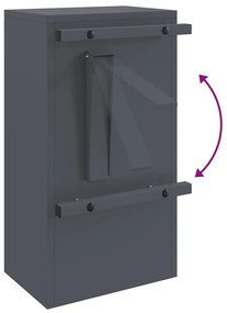 postaláda Antracit 30 x 23 x 55 cm Acél