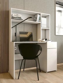 Polcos íróasztal tárolóval 110x50x151cm fehér FUR1236-1