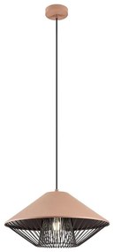 Redo 01-3005 - Kábeles függőlámpa GRILL 1xE27/42W/230V átm. 39,6 cm fekete/barna