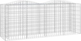 vidaXL íves horganyzott vas gabion magaságyás 200x50x100 cm
