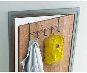 Fekete fém ajtófogas 38 cm Lava – Metaltex