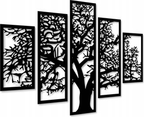 Áttört Fa Dekoráció Áttört Fali Kép 3D Képek Nappali Triptichon
