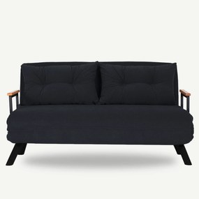 2 személyes kanapéágy Homoko 2-Seater - Fekete
