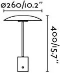 Asztali Lámpa Arany HOSHI FARO 28387