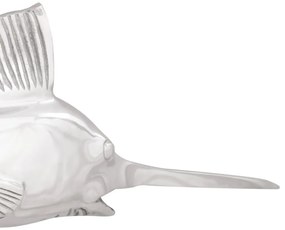 Szobor Ezüst 91 x 8 x 26 cm Alumínium