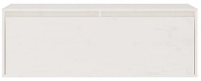fehér tömör fenyőfa faliszekrény 100 x 30 x 35 cm