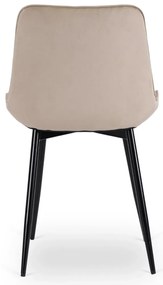 Bézs Bársony Étkezőszék. CHRIS