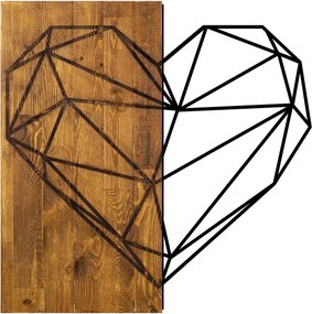 Heart fa-fém faldekoráció