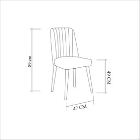 Étkezőgarnitúra (4 db) Costa Atlantic-Sötétkék