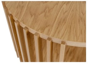 Drum tölgyfa dohányzóasztal, ø 83 cm - Woodman