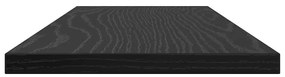Polcos könyvespolc 4 pcs Fekete 60 x 20 x 1.5 cm Faanyag
