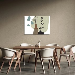 Üveg kép - Virágok vázában N⁰2 (70x50 cm)