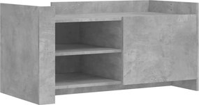 vidaXL betonszürke szerelt fa dohányzóasztal 100 x 50 x 50 cm