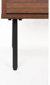 Barna szekrény diófa dekorral 80x130x40 cm Stripes – White Label