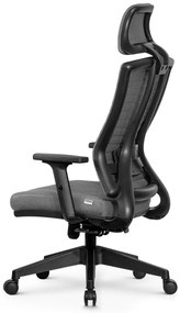 Ello ergonomikus szövet irodai forgószék deréktámasszal, fejtámasszal
