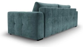 Luca kék kinyitható bársonykanapé - Milo Casa