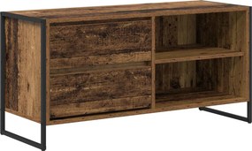 vidaXL TV szekrény fiókkal Öreg fa 100 x 36 x 49,5 cm Faanyag