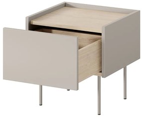 Desin 45 cm éjjeliszekrény fiókkal - kasmír / nagano-tölgy