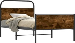 vidaXL ágykeret matrac nélkül 90x190 cm sonoma tölgyfa műfa