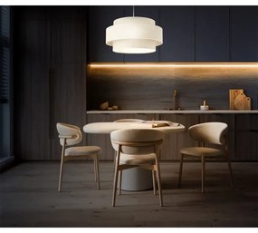 BOHO zsinóros függeszték 1xE27/60W/230V, átm. 40 cm, fehér